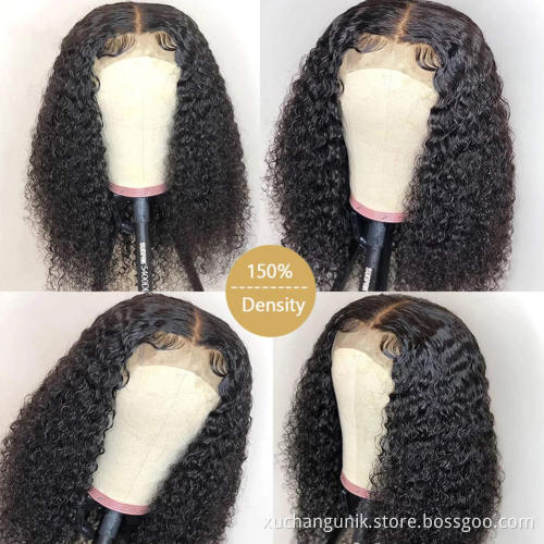 Uniky Peruvian Lace Front Wigs Natural Curly Full Lace Human Hair Wig For Black Women Glueless Cuticle Aligned Lace Frontal Wigs